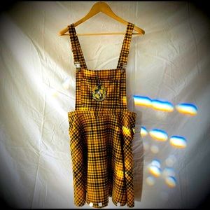 *New with Tags* Harry Potter “Hufflepuff” Plaid Jumper/Dress